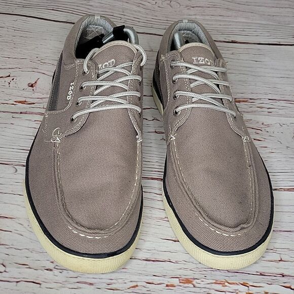 IZOD OASIS Men's Linen Taupe Casual Shoes Size 11 - Picture 6 of 9